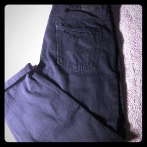 Black A&E Tomgirl Cropped Jeans